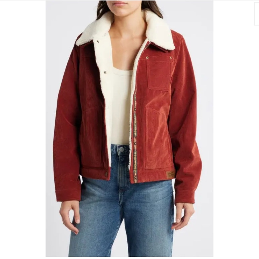 Pendleton Wind River Corduroy Trucker Jacket with Removable Fleece Collar Medium - Picture 3 of 13